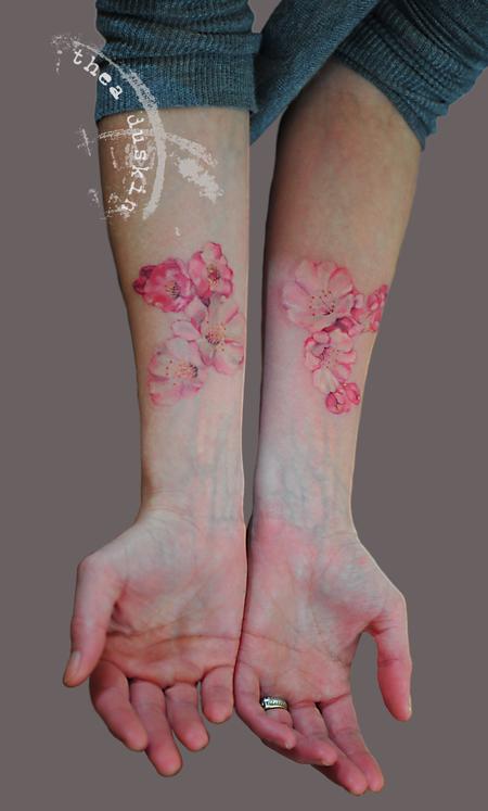 Cherry Blossoms Tattoo Design Thumbnail